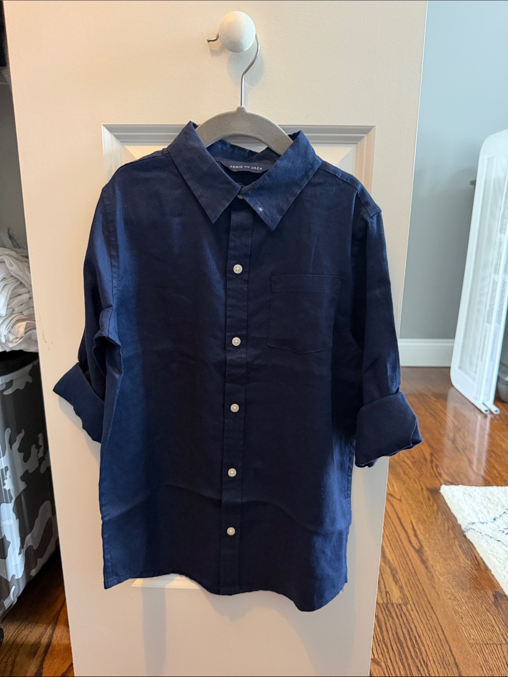 Janie and Jack Navy Blue Button-Down Shirt